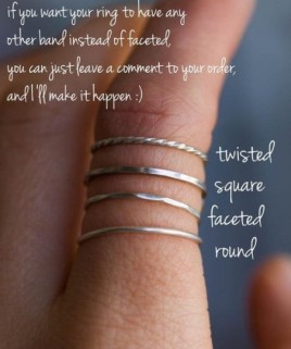 Bi-color Tourmaline ring - skinny stackable, 3x4mm stone