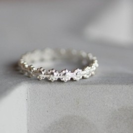 Flower ring - Sterling silver