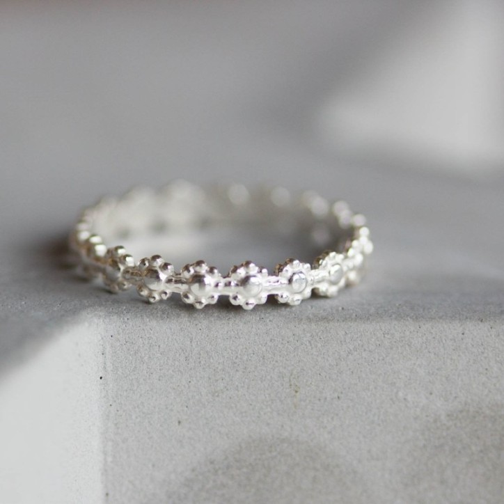 Flower ring - Sterling silver Flower ring - Sterling silver