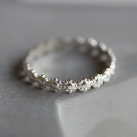 Flower ring - Sterling silver