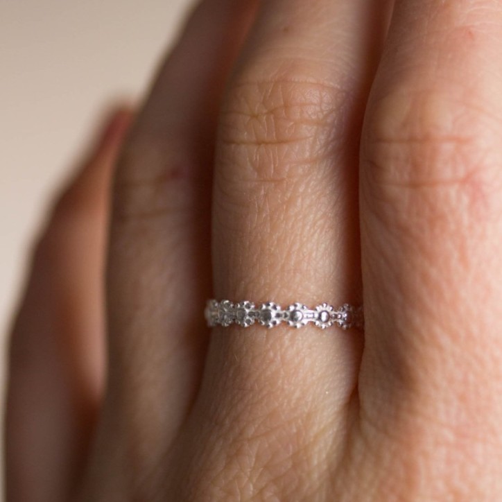 Flower ring - Sterling silver Flower ring - Sterling silver