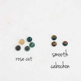 Black opal stud earrings, October birthstone