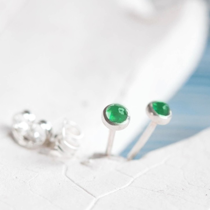 Emerald stud earrings Emerald stud earrings