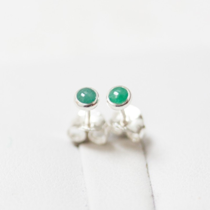 Emerald stud earrings Emerald stud earrings