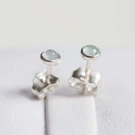 Aquamarine stud earrings