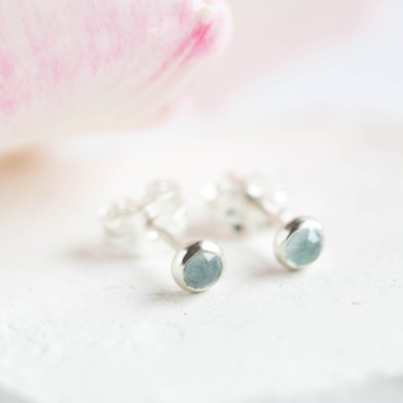 Aquamarine stud earrings