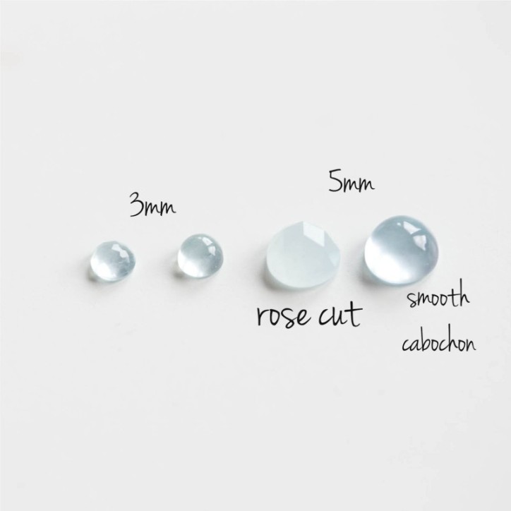 Aquamarine stud earrings