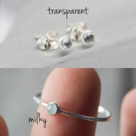 Aquamarine stud earrings