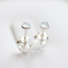 Aquamarine stud earrings