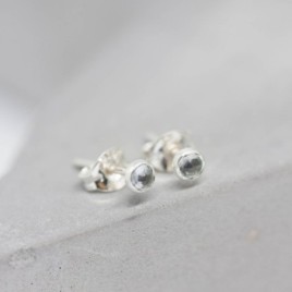 Aquamarine stud earrings