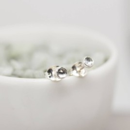 Aquamarine stud earrings