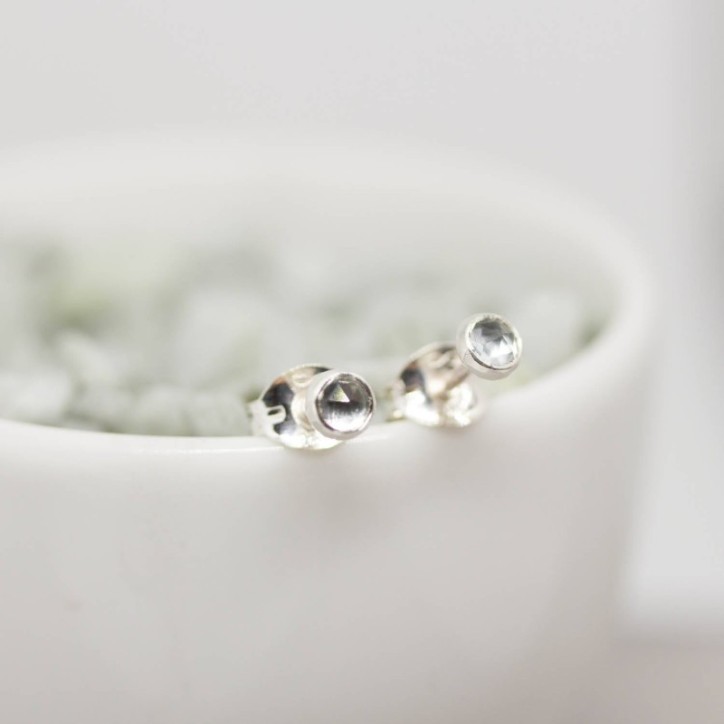 Aquamarine stud earrings