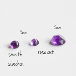 Amethyst stud earrings