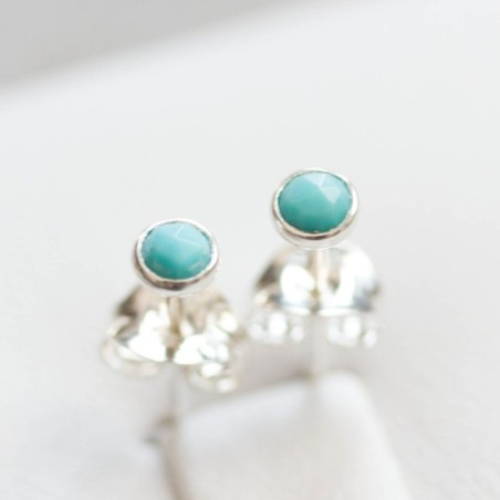 Turquoise stud earrings, tiny studs