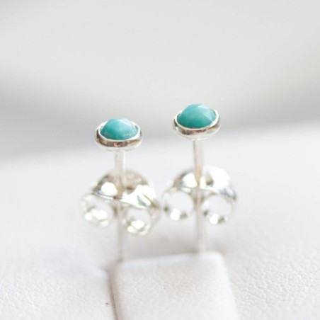 Turquoise stud earrings, tiny studs