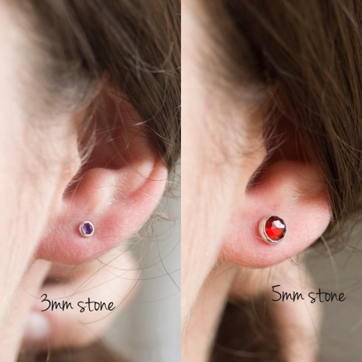 Turquoise stud earrings, tiny studs Turquoise stud earrings, tiny studs