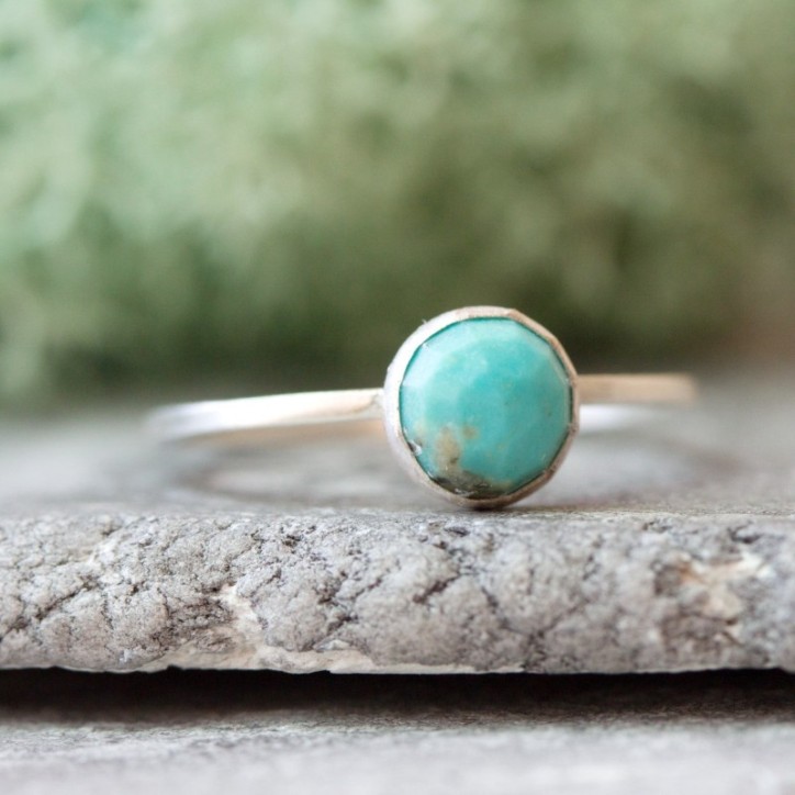 Turquoise ring - skinny stackable ring Turquoise ring - skinny stackable ring