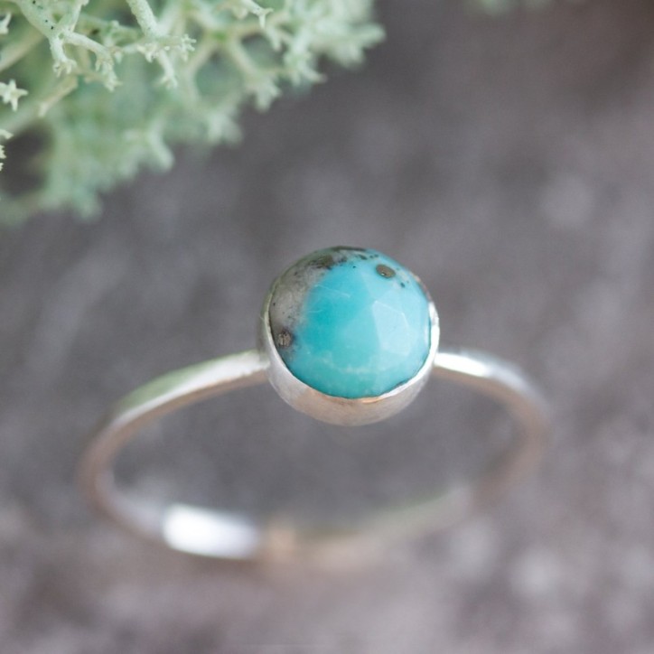 Turquoise ring - skinny stackable ring Turquoise ring - skinny stackable ring