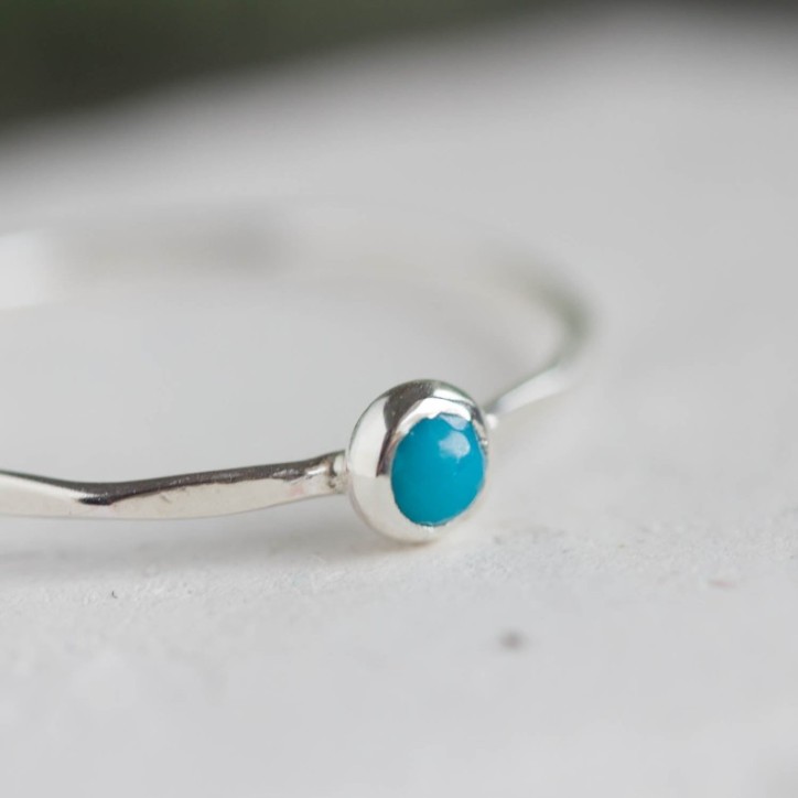 Turquoise ring - skinny stackable ring Turquoise ring - skinny stackable ring