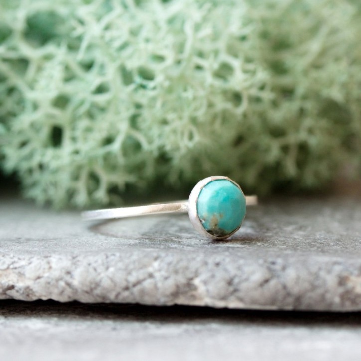 Turquoise ring - skinny stackable ring Turquoise ring - skinny stackable ring