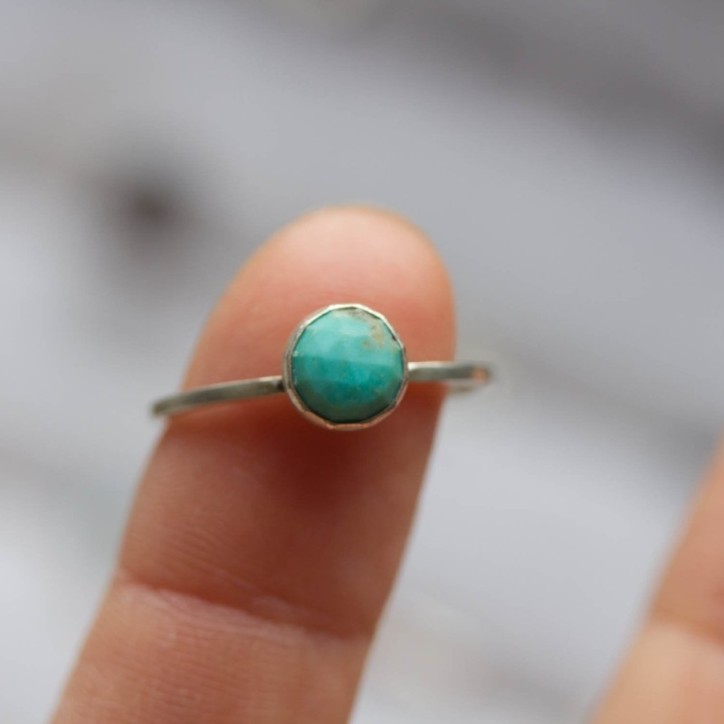 Turquoise ring - skinny stackable ring Turquoise ring - skinny stackable ring
