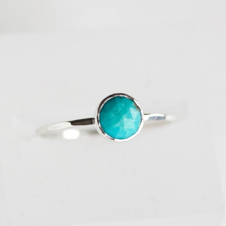 Turquoise ring - skinny stackable ring Turquoise ring - skinny stackable ring