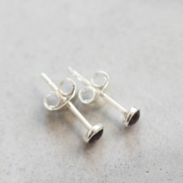 Rhodolite (pink) Garnet stud earrings