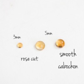 Citrine stud earrings