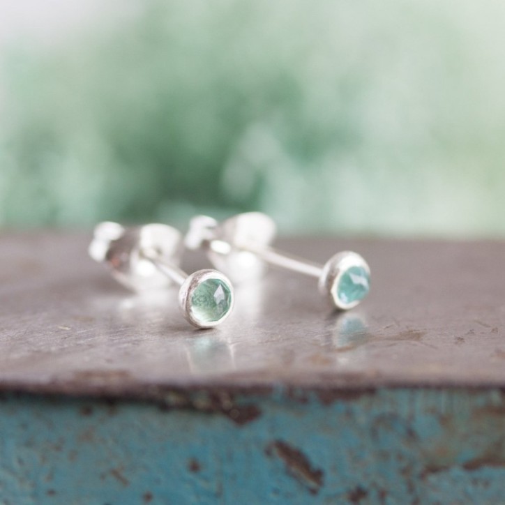 Apatite stud earrings