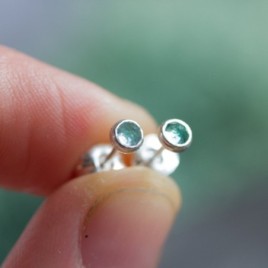 Apatite stud earrings