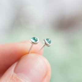 Apatite stud earrings