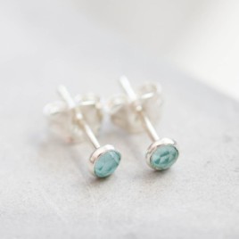 Apatite stud earrings