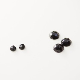 Black spinel ring - skinny stackable