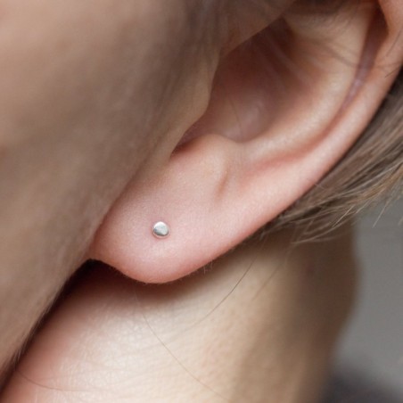 Tiny dots - stud earrings, minimal, simple every day studs