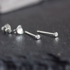 Tiny dots - stud earrings, minimal, simple every day studs