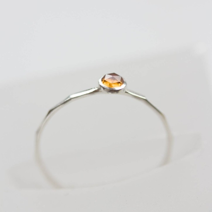 Citrine ring - skinny stackable for November Citrine ring - skinny stackable for November