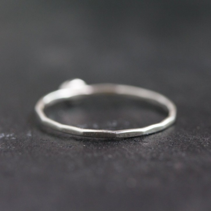 Initial ring, tiny dainty stacking ring, Sterling silver stackable ring Initial ring, tiny dainty stacking ring, Sterling silver stackable ring