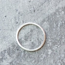 White texture - sterling silver stackable ring or 9k gold, choose the width