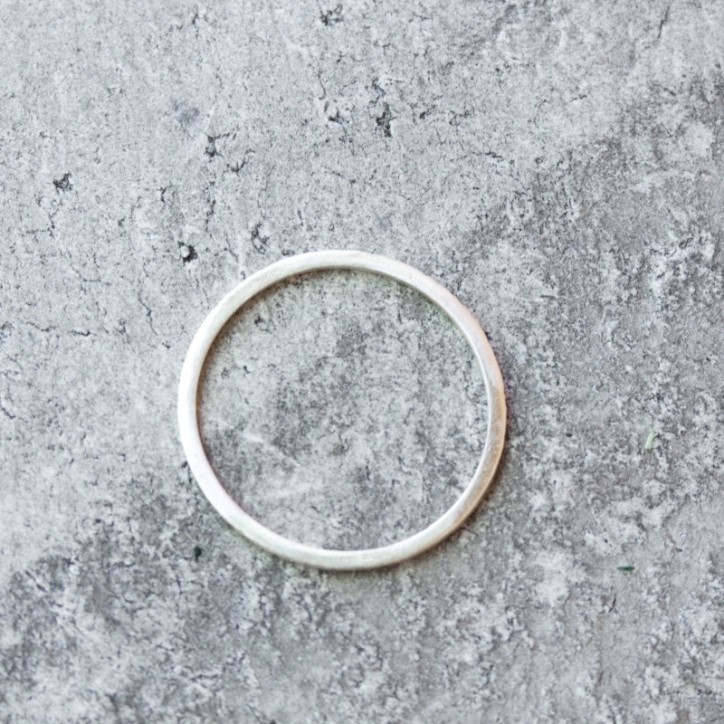 White texture - sterling silver stackable ring or 9k gold, choose the width White texture - sterling silver stackable ring or 9k gold, choose the width