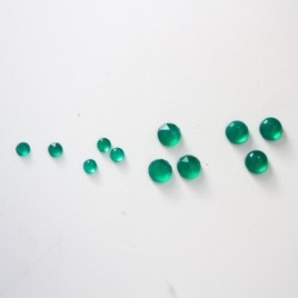 Green Onyx - stackable ring in silver or gold