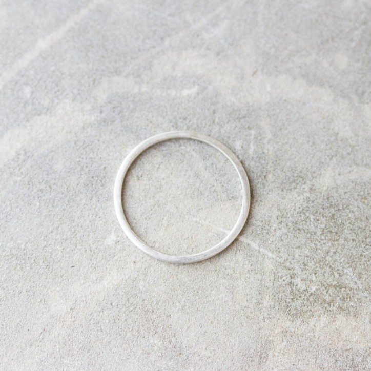 Simple square stackable ring - sterling silver or 9k gold Simple square stackable ring - sterling silver or 9k gold
