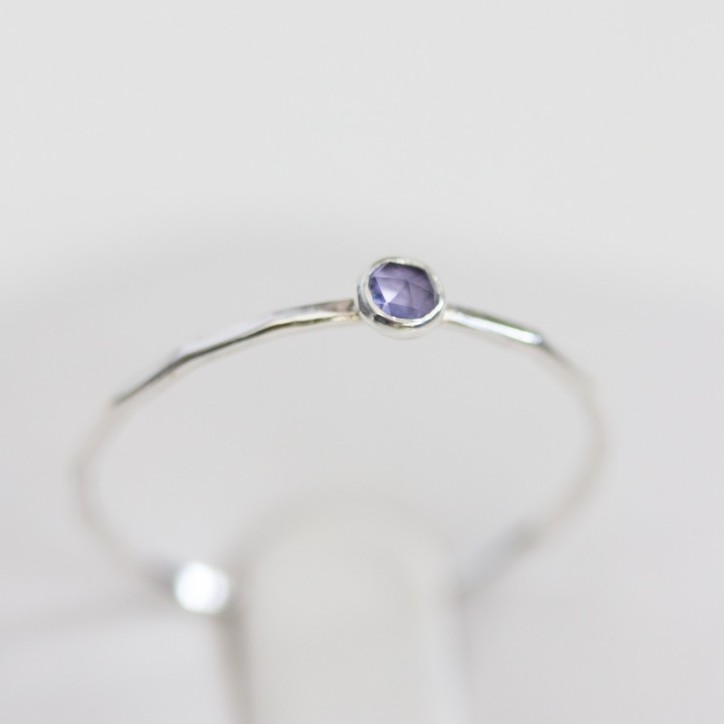 Iolite - skinny stackable ring Iolite - skinny stackable ring