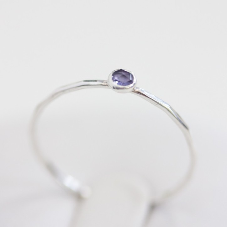 Iolite - skinny stackable ring Iolite - skinny stackable ring