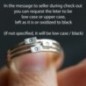 Initial ring with hand stamping - stackable sterling silver or gold ring