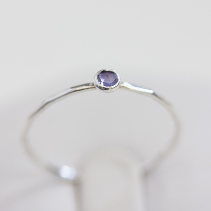 Iolite - skinny stackable ring Iolite - skinny stackable ring