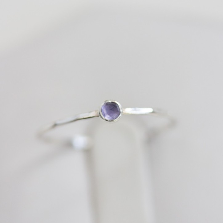 Iolite - skinny stackable ring Iolite - skinny stackable ring