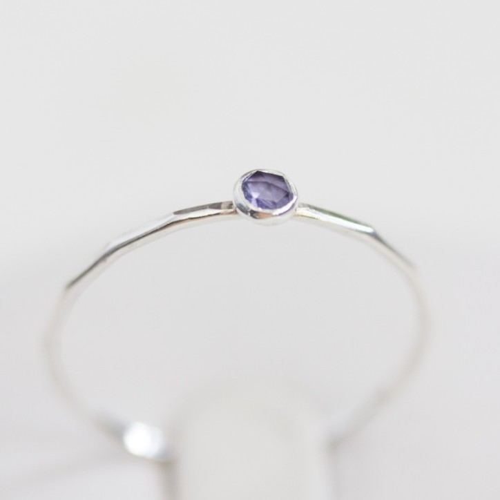 Iolite - skinny stackable ring Iolite - skinny stackable ring