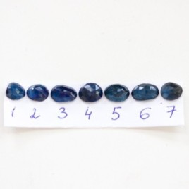 Natural blue Australian parti-Sapphire ring - deep blue