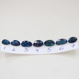 Natural blue Australian parti-Sapphire ring - deep blue