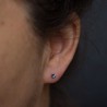 Tiny Swiss Blue Topaz stud earrings